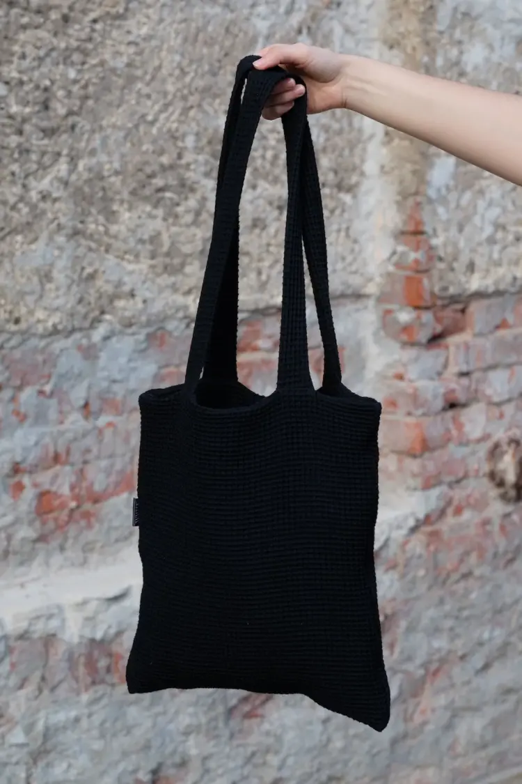 Große Waffelpiqué-Tasche – Bild 6